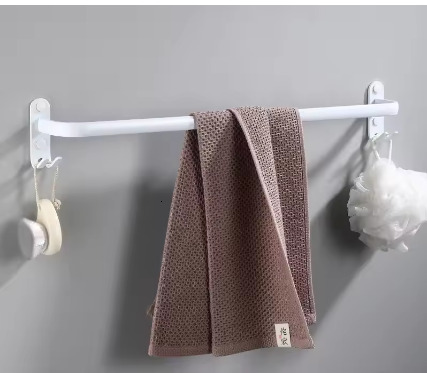 Towel Hanger Wall Mounted 30-50 CM Towel Rack Bathroom Aluminum Black Towel Bar Rail Matte Black Towel Holder