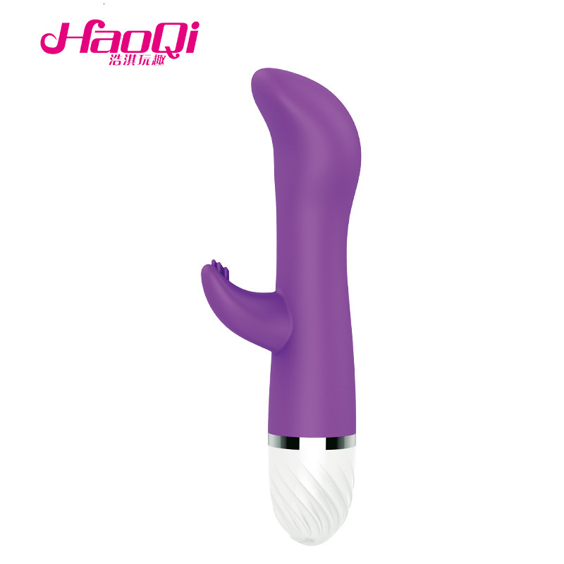 Haoqi Fun Silicone Brush Vibrator Female Masturbator AV Massager Adult Sex Toy
