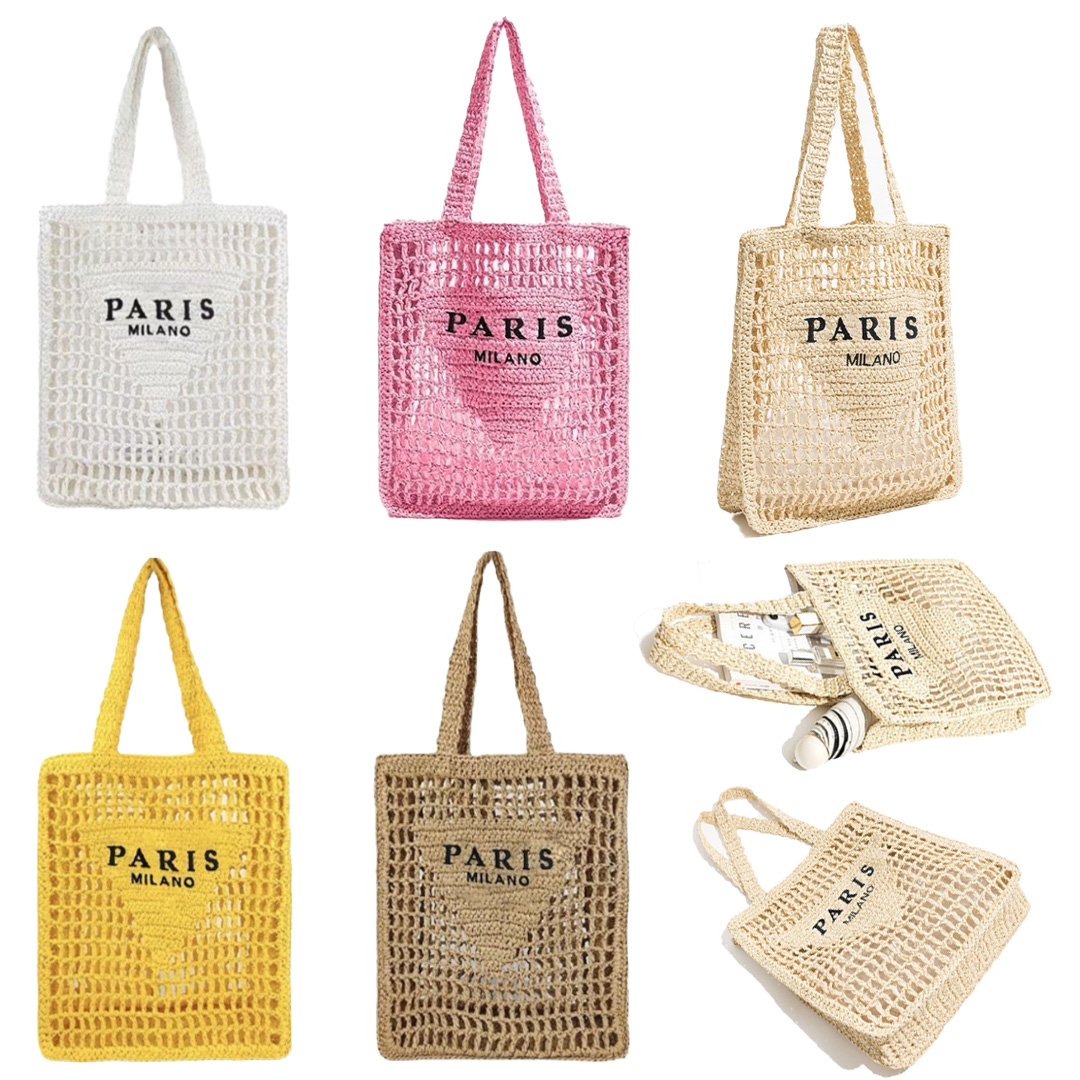Free Shipping Casual Straw Multi-Color Knitted Tote Bag and Handbags Women Shoulder Bags Straw Woven Side Bag for Ladies Woman Handbag Beach Bag222