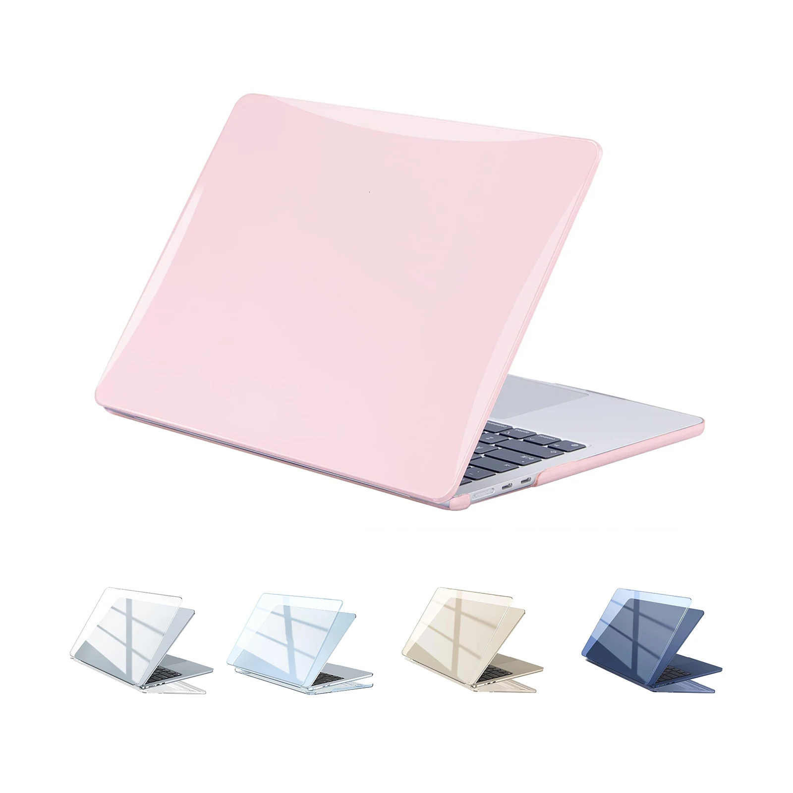 EooCoo Crystal Case for Air 13 M4 M3 M2 13.6 inch /Air 15 M4 M3 M2 15.3 inch Laptop Hard Plastic Shell Case 250624