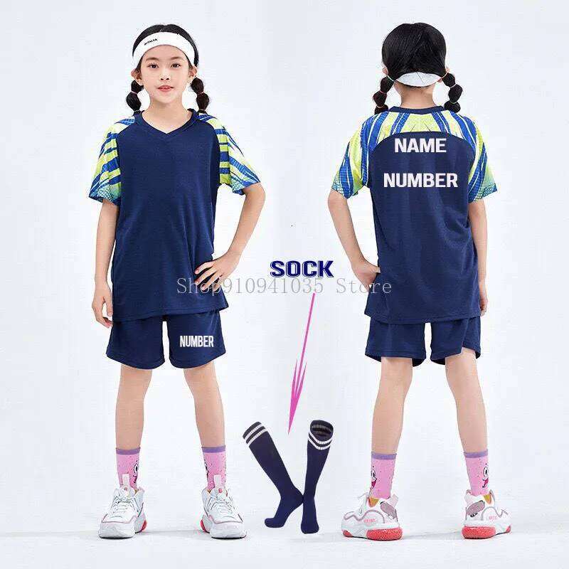 Kids Soccer Jersey Training Suit Children's Football Sportswear Sets Competition Team Uniform