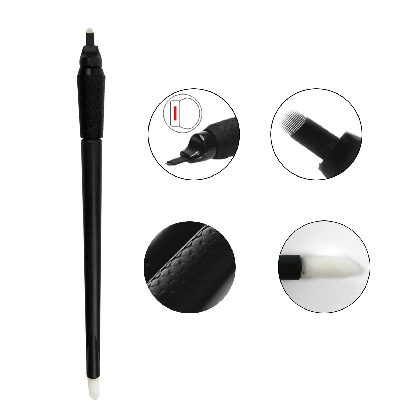 10/50Pcs Disposable Microblading Pen 18U Permanent Makeup Eyebrow Manual Tattoo Pen 250625