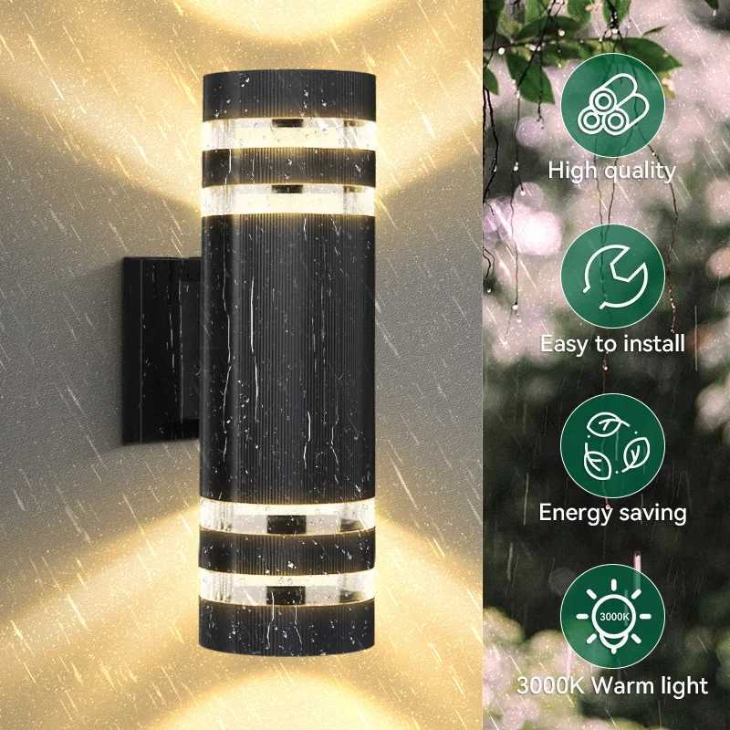 Waterproof IP65 Outdoor Wall Light Durable LED Exterior Sconce for Garden Patio Yard Outdoor Weatherproof garden Lights Outdoor XJ250624