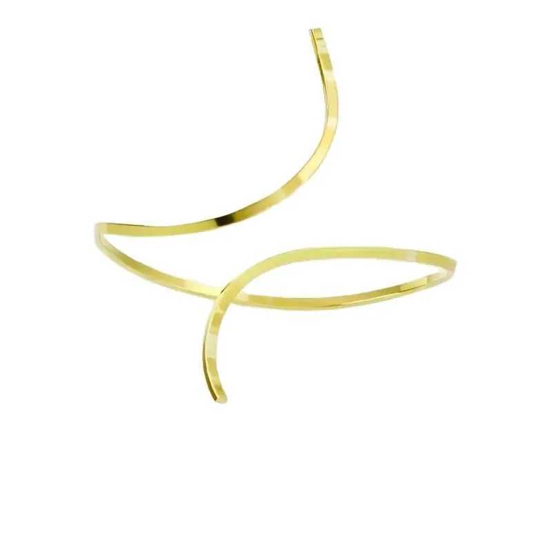 New European and American Retro Linear Geometric Curved Anklets and Foot Accessories Fashionable Summer Beach Matching U250624