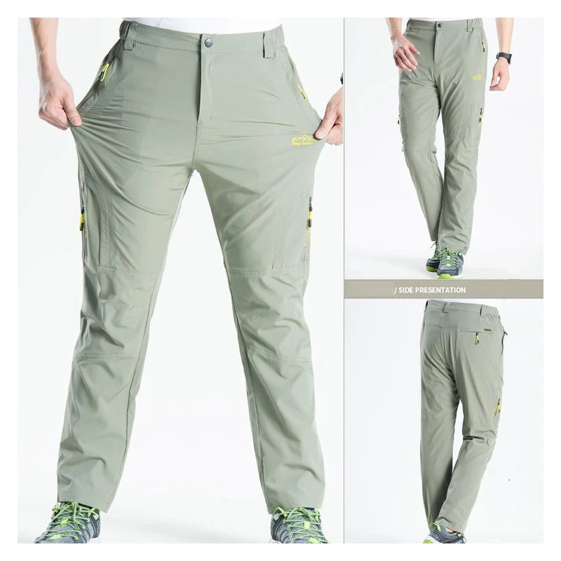 Outdoor quick drying pants for mens light and thin sports breathable spring autumn hiking elastic casual 250614