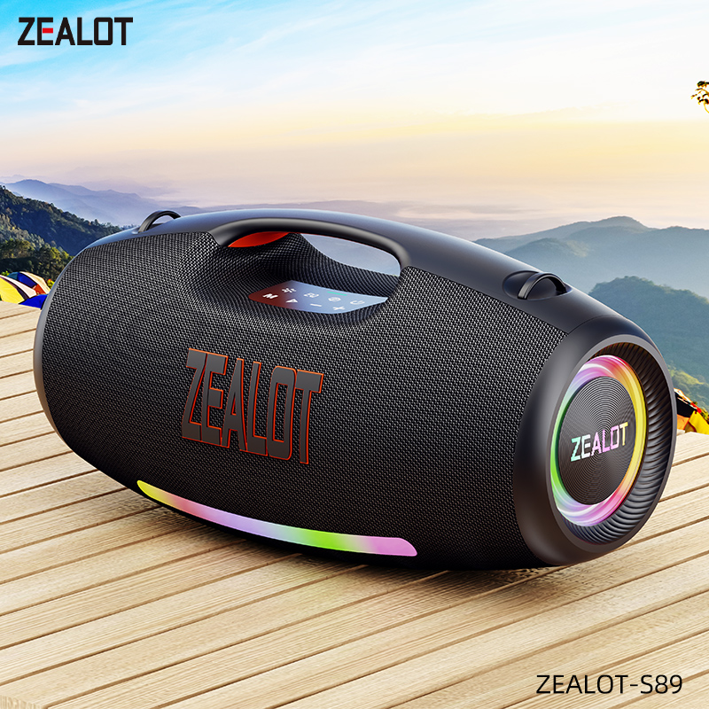 S89 Compact Waterproof Outdoor Wireless Audio System Featuring Superior Bass USB Rechargeable High-Fidelity Bluetooth Speakers