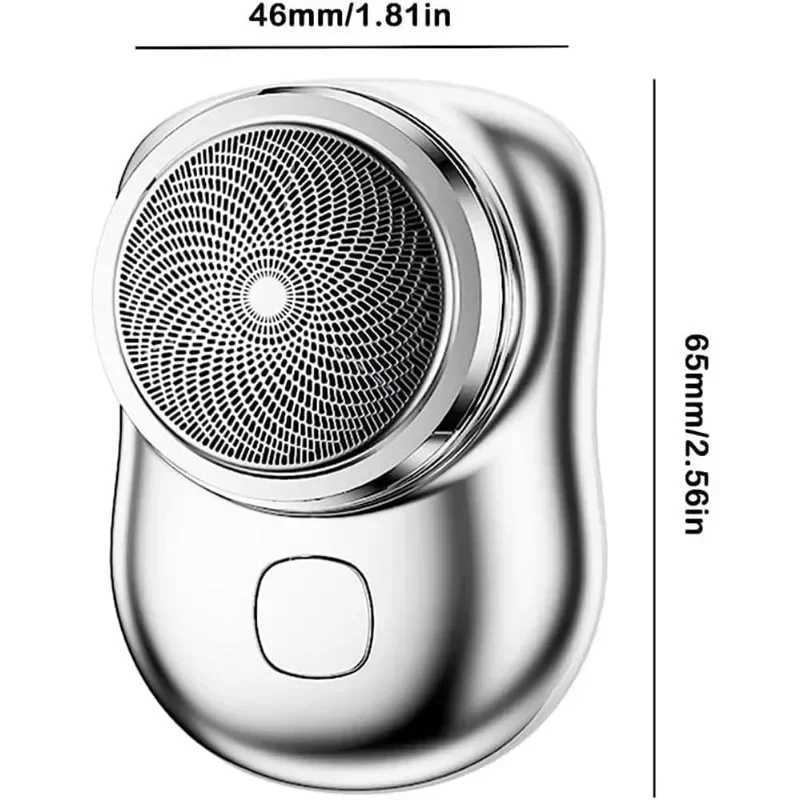 Portable Electric Shaver USB Charging Digital Display Power Waterproof Mens Mini Compact Electric Shaver for Home and Travel W250625