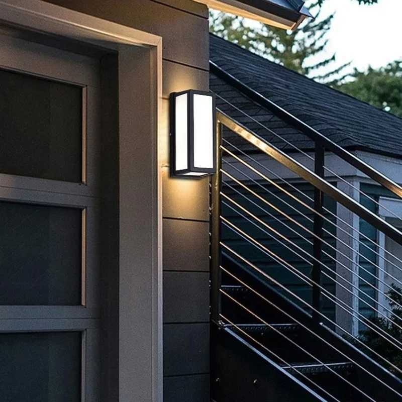Outside Wall Lights Waterproof IP65 Exterior Wall Lamp LED AC90-260V Outdoor Facade Wall Light for Porch Garden Gate Sconce HomeXJ250624