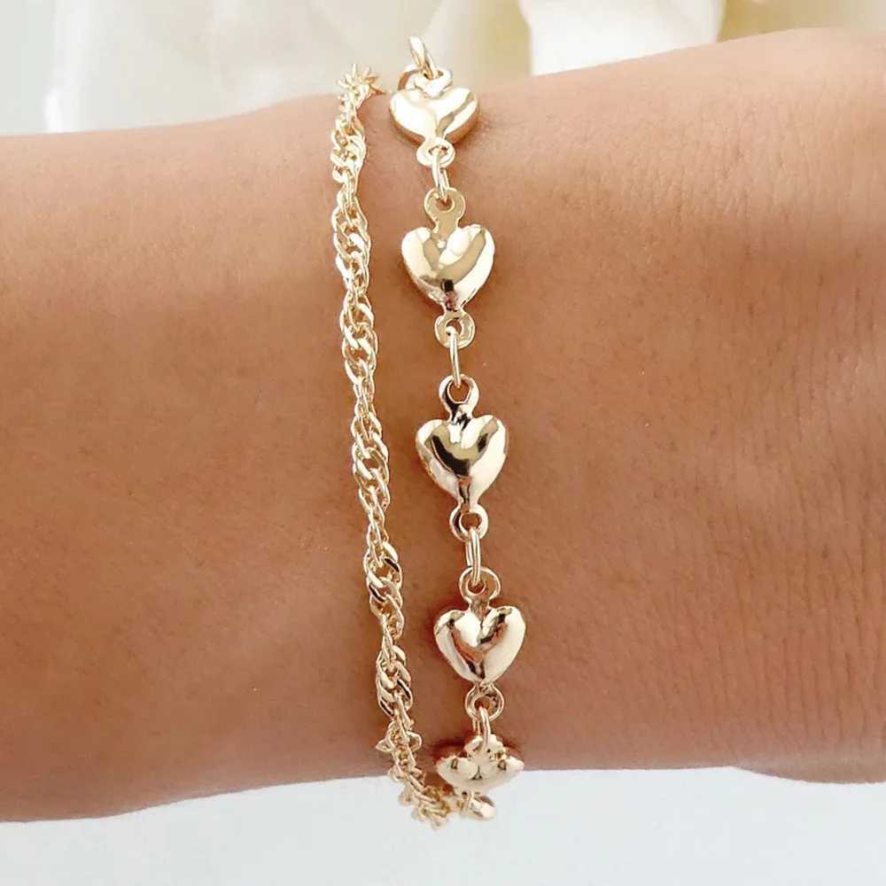 Vintage Irregular Imitation Pearl Bracelet For Women Fashion Golden Pendant Bracelet Fashion Girls Sweet Jewelry X250625