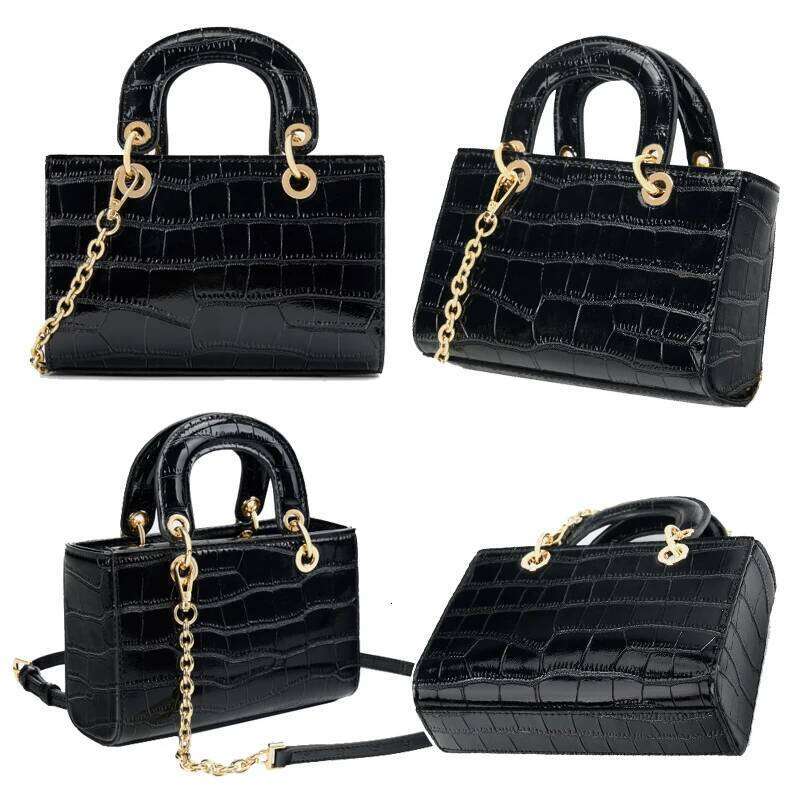 Luxurious Design Bags Women's Crocodile Texture Mini Handbag Girls Single Shoulder Crossbody Bag for Daily Use Commuting Ladies Stylish Messenger