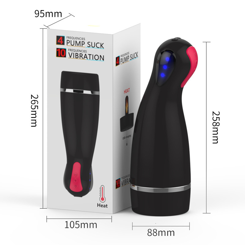 Haoqi Fun Electric Airplane Cup Male Adult Sex Automatic Heating Masturbator Sucking Clamp Suction Supplies