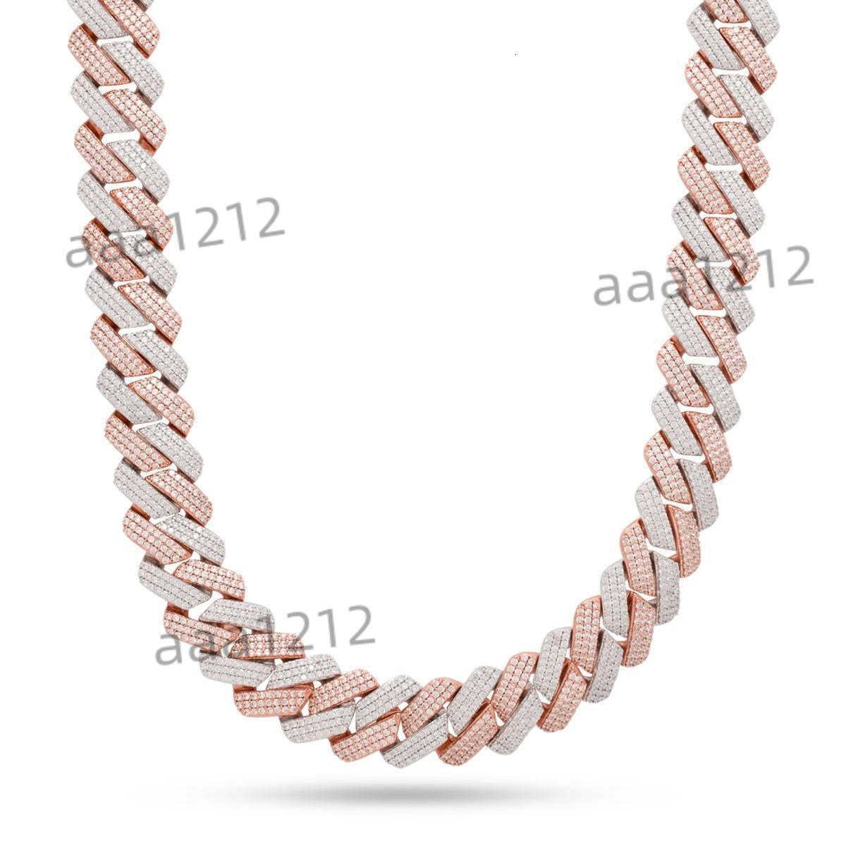 Custom 925 Sterling Silver Moissanite Cuban Chain Necklace Unique Hip Hop Style for Men Wedding or Engagement Gift for Him