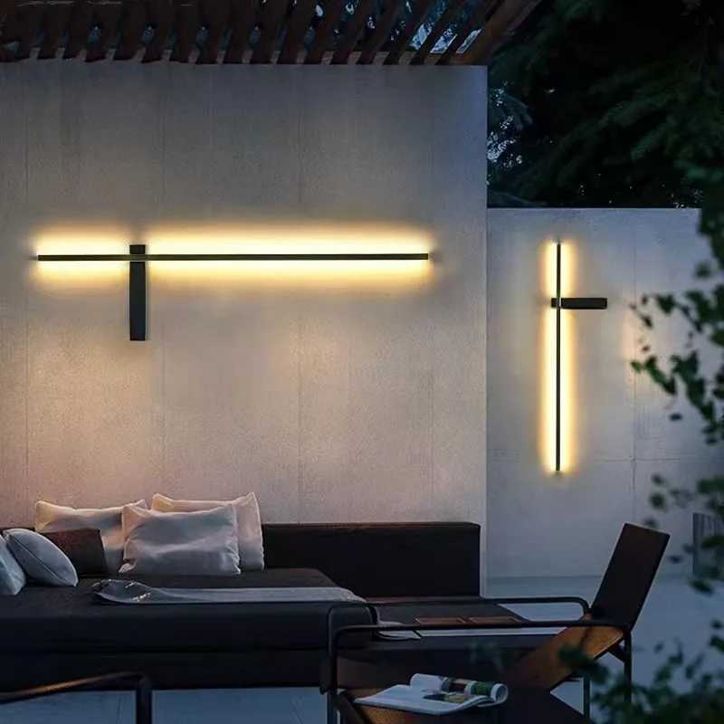 Outdoor Modern Waterproof IP65 LED Wall Light AC85~265V Minimalist Porch Lamp For Courtyard Garden Path Street Sconce Decoration XJ250624