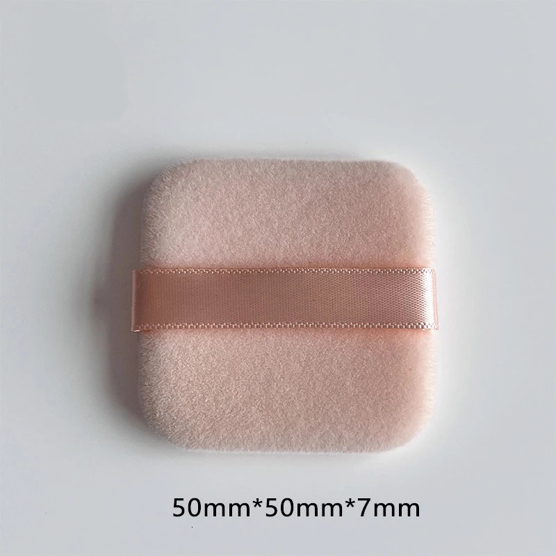 2Pcs Flocking Square Powder Puff Ultra-thin Face Make Up Tool Sponge Powder Puff Cosmetics Soft Cotton Washable 250625