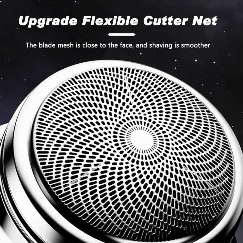 Portable Electric Shaver USB Charging Digital Display Power Waterproof Mens Mini Compact Electric Shaver for Home and Travel W250625