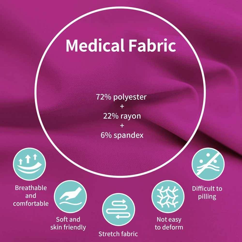 Summer Autumn Winter Long Sleeve Workwear Medical Scrub Set Nursing Uniform Nurse Surgical Uniform Beauty Clothes Women Workwear W250625