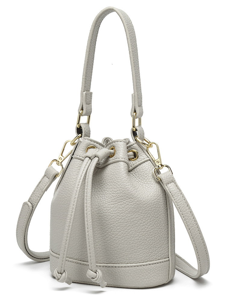 DHwanglijia designer bags 2025 for Women Fashion Versatile Bucket Crossbody Shoulder Drawstring Bag