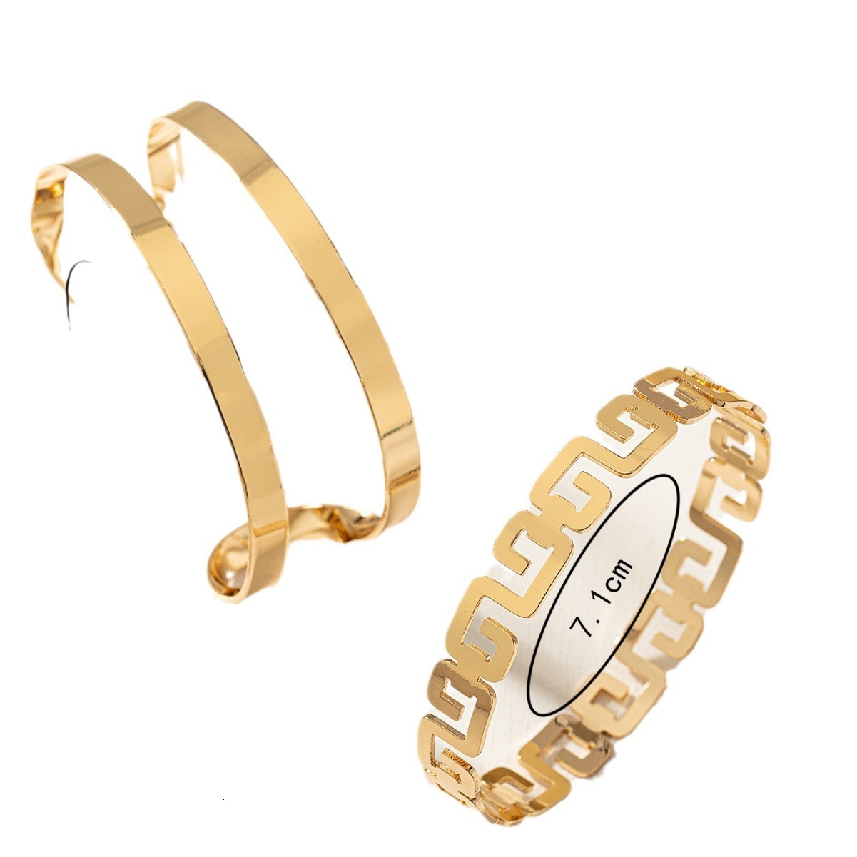 Greek Pattern Personality Titanium Steel Niche Design High-end Ins Fashion Internet Celebrity Bracelet