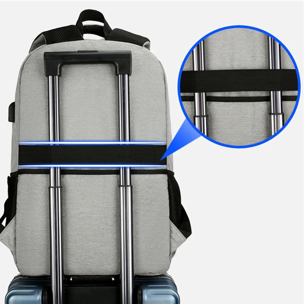 SYZM Men Business Backpack with USB Port Laptop Bag Aluminum Foil Thermal Insulation Bag Camping Picnic Backpack Lunch Bag 250624