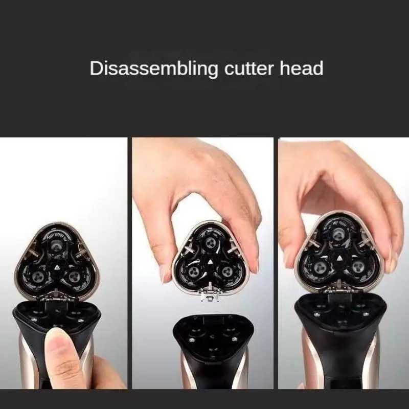 Mens Electric Shaver With LED Power Display/Washable Head/USB Fast Charging Floating Head Home Portable Travel Shaver. W250625