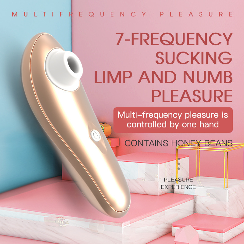 Female Silicone 7-Mode Device Honey Bean Teasing Vagina Sucking Erotic Masturbation Massager Adult Product