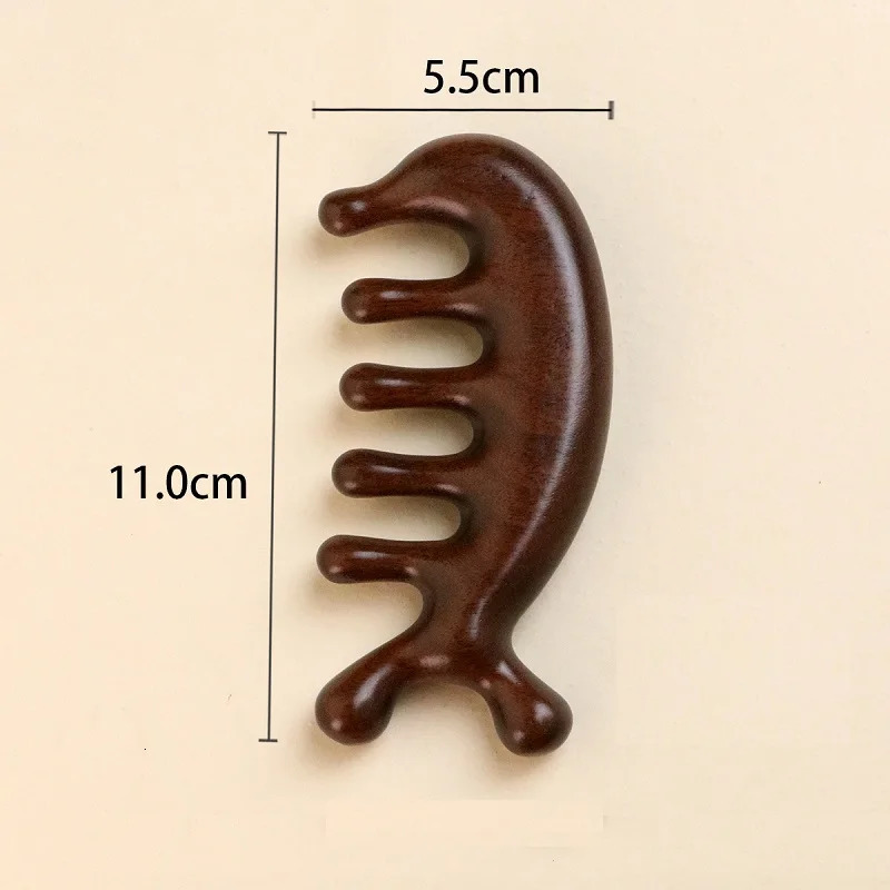 Wooden Massage Wood Massager Comb Scalp Head Oil Massager Scalp Hair Comb Tools AMS01 250625