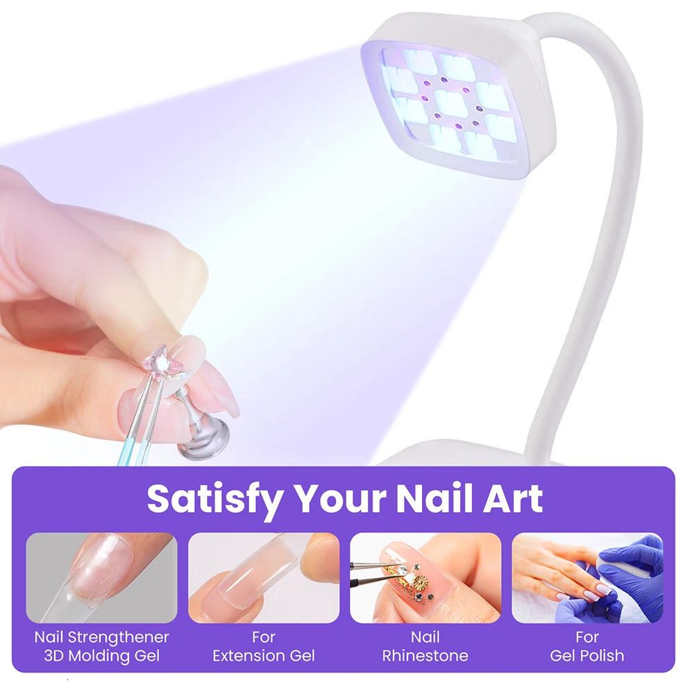Rechargeable Sun uv Led Nail Lamp Professional uv Light for Gel NailsMini Nail Dryer Led uv Light Lamp for Nail Art Salon 250625