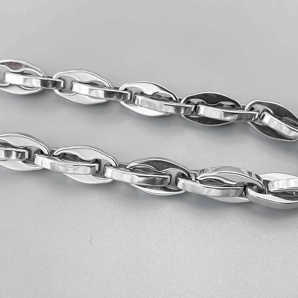 ELANDIS Mens Retro Lip Chain Bracelet Waterproof Stainless Steel Link Wristband Rock Punk Jewelry Gifts X250625