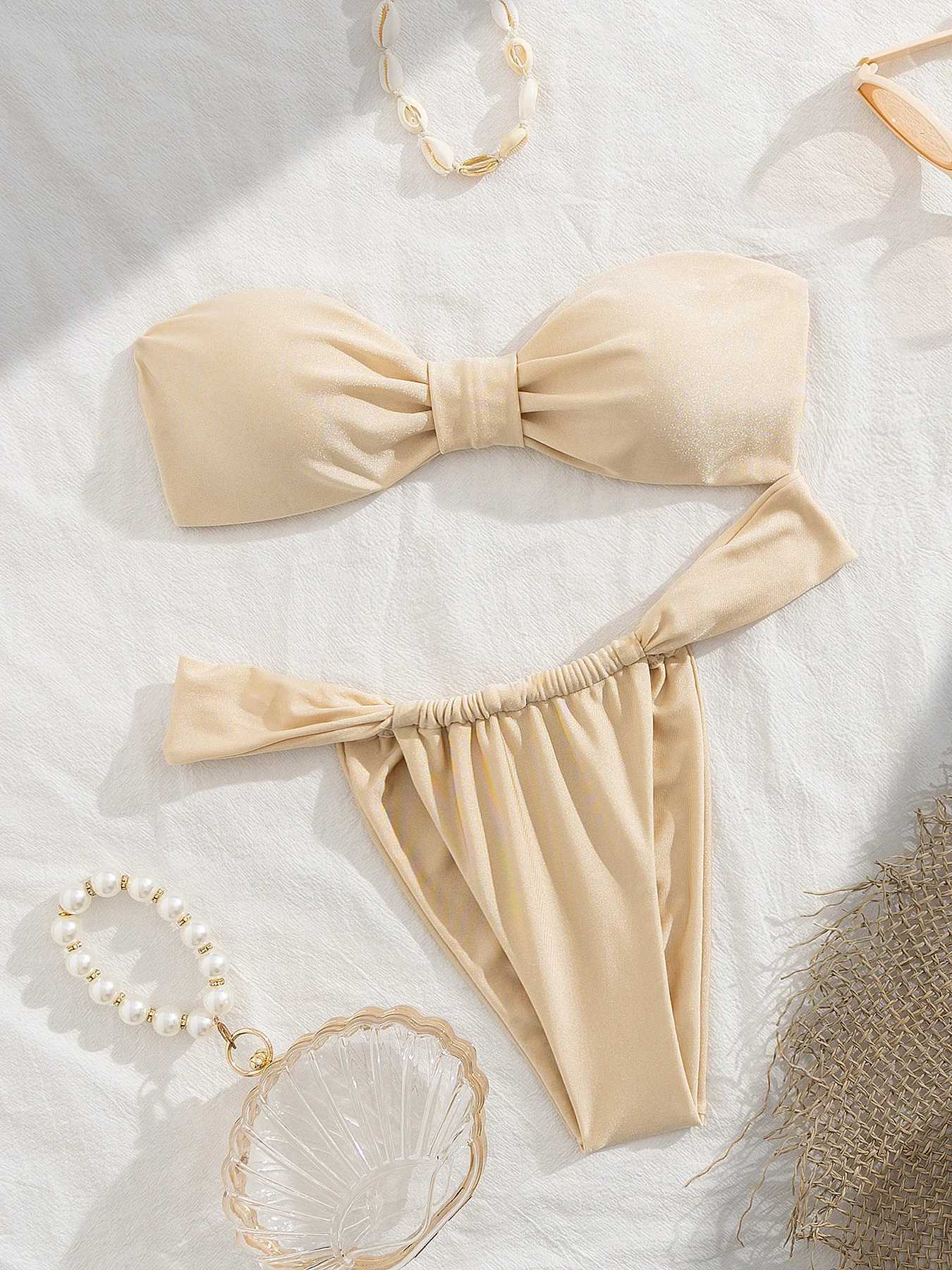 2025 Style Tupe Top Bikini Women Low Waist Swimsuit Sexy Fashion Bow Biquini Lady Swimwear Bath Suit Female Outfit Beachwear NewXJ250624