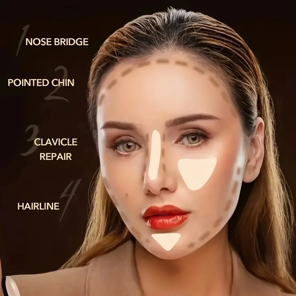 1 PC 9 ColorS Makeup Palette Kit - 6 Color Contour 3 Color Highlight Long-Lasting Waterproof Beauty Tools For Women makeup 250625