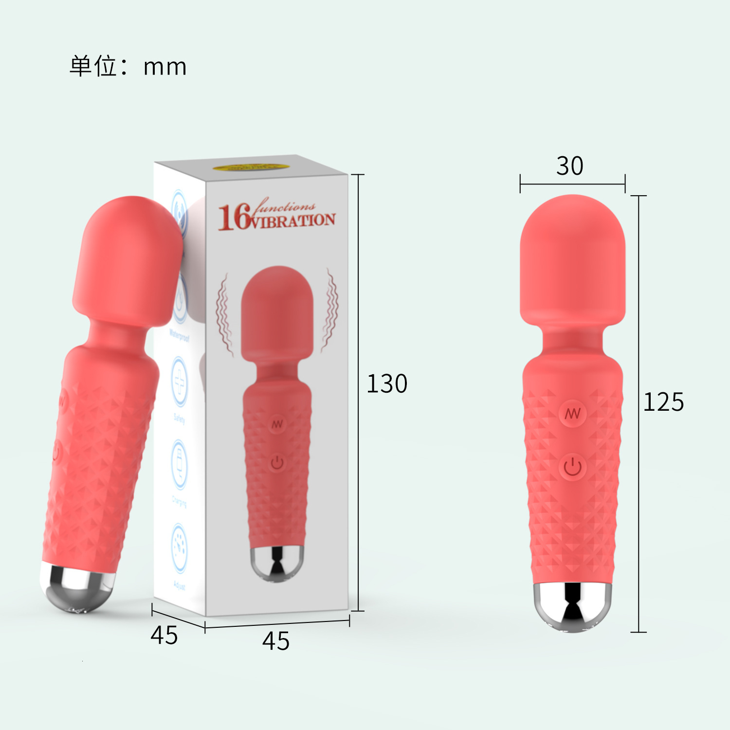 Haoqi Fun New Silicone Mini AV Stick Particle Vibration Female Masturbation Device Adult Sex Toy