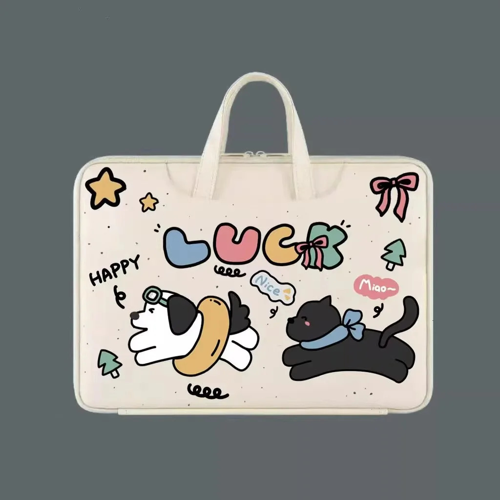 Cartoon Laptop Bag 13.3 14 15 15.6 Inch Waterproof Shockproof Notebook Case For Air 13.6 16Dell Handbag 250624