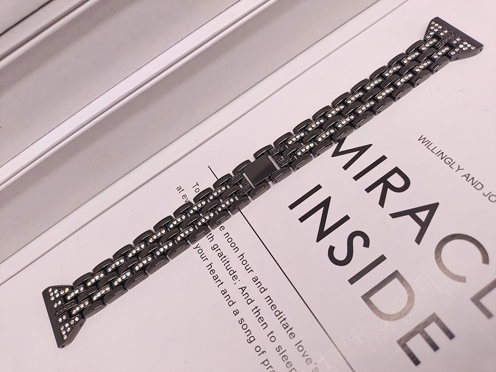Luxury Premium Fashion Double Row Diamond Inlaid Watch Band for Apple Watch Series 1-10