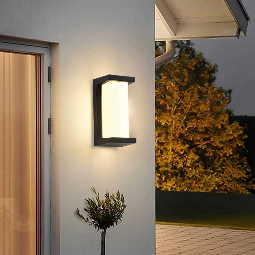 LED Outdoor Wall Lamp Waterproof IP65 Radar Sensor Lighting Surface Mounted Porch Lights Balcony Garden 12W 18W 30W Sconce XJ250624