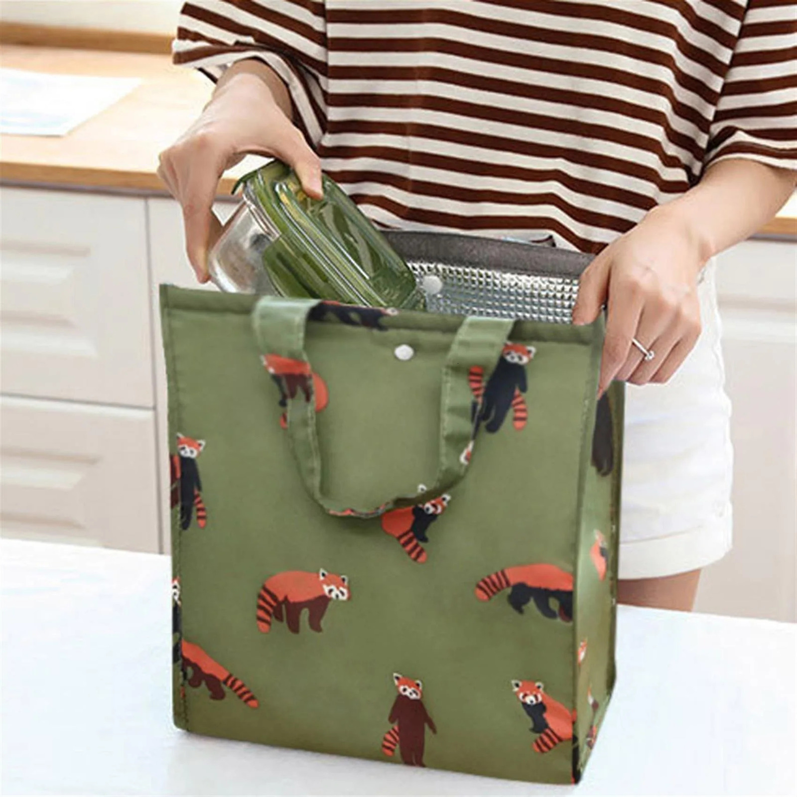 Portable Cooler Bag Ice Pack Lunch Box Insulation Package Insulated Thermal Food Picnic Bags Pouch For Women Children Bag 250624