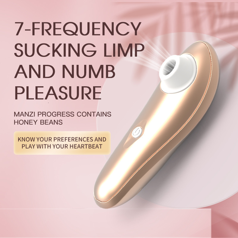 Female Silicone 7-Mode Device Honey Bean Teasing Vagina Sucking Erotic Masturbation Massager Adult Product