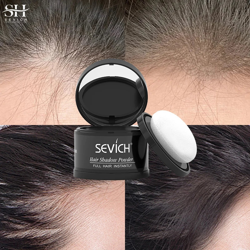 Sevich Hairline Shadow Powder Instantly Black Root Cover Up Natural Hair Filling Hair Fluffy Powder Waterproof Hair Concealer 250625