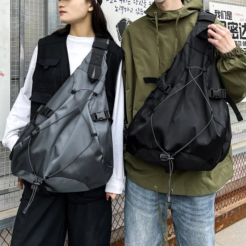 Large Capacity Travel Crossbody Bags for Men High Quality Nylon Storage Chest Pack Hip Hop Trendy Shoulder Bag Male Wholesale 250624