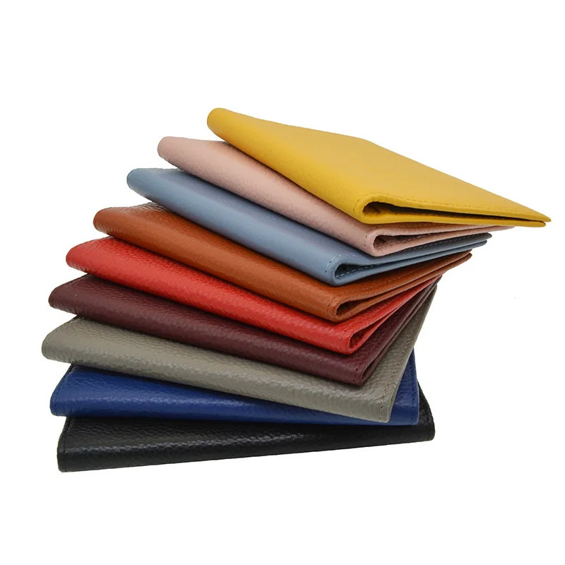 100% Genuine Leather Passport Holder Soft Candy Color Case Cow Leather Cover For The Passport Wallet 250624