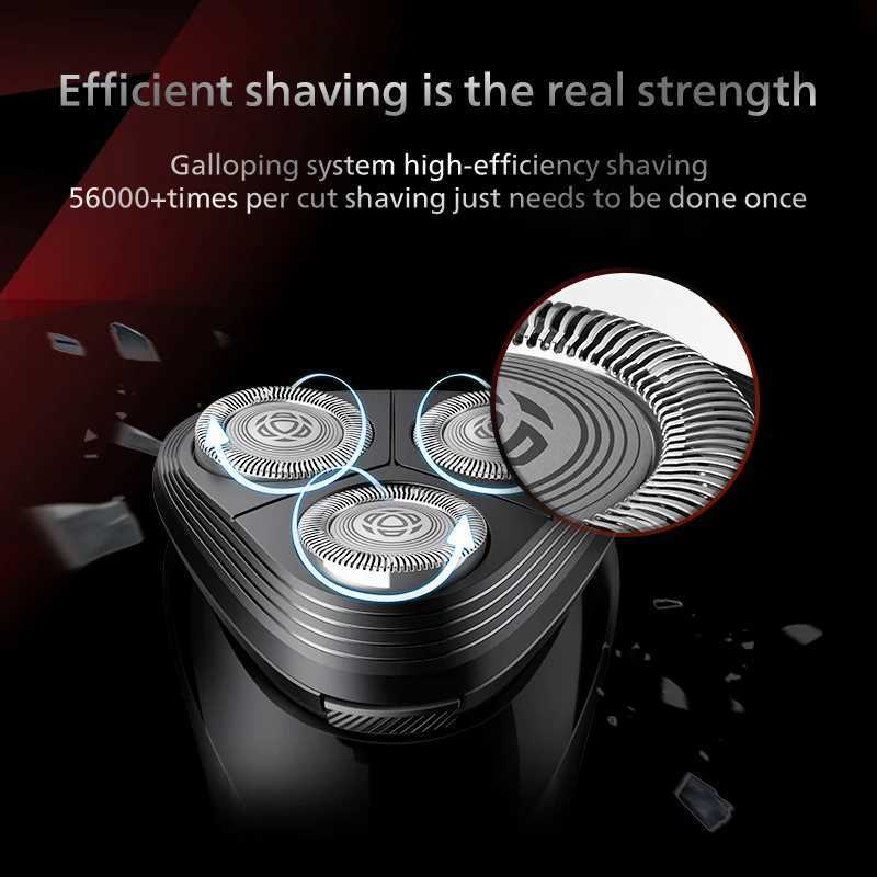 PHILIPS S1113 Electric Shaver USB Charge Stainless Steel PowerCut Blade Razor Triple Floating Head Men Fast Shave Beard Trimmer W250625