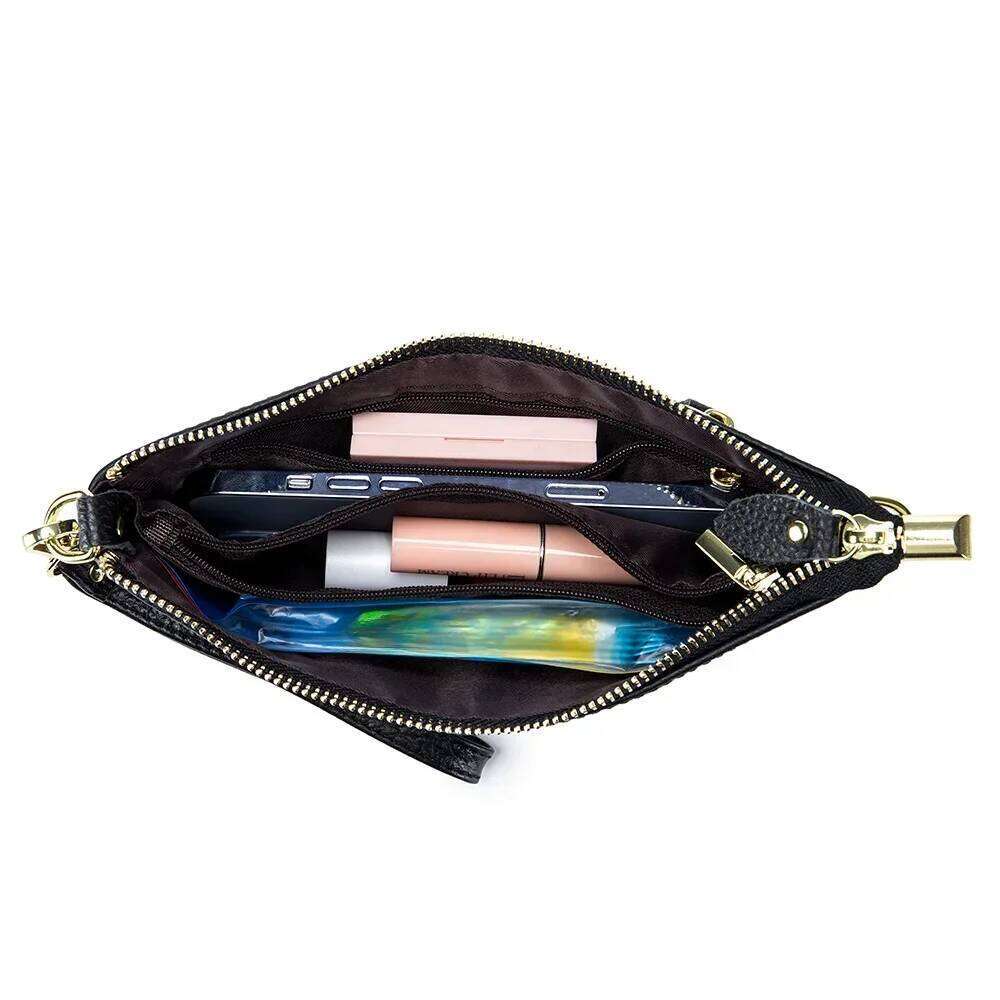 Women's Genuine Leather Crossbody Bag Shoulder Bags Designer Handbag Female Solid Color Messenger Tote Sac