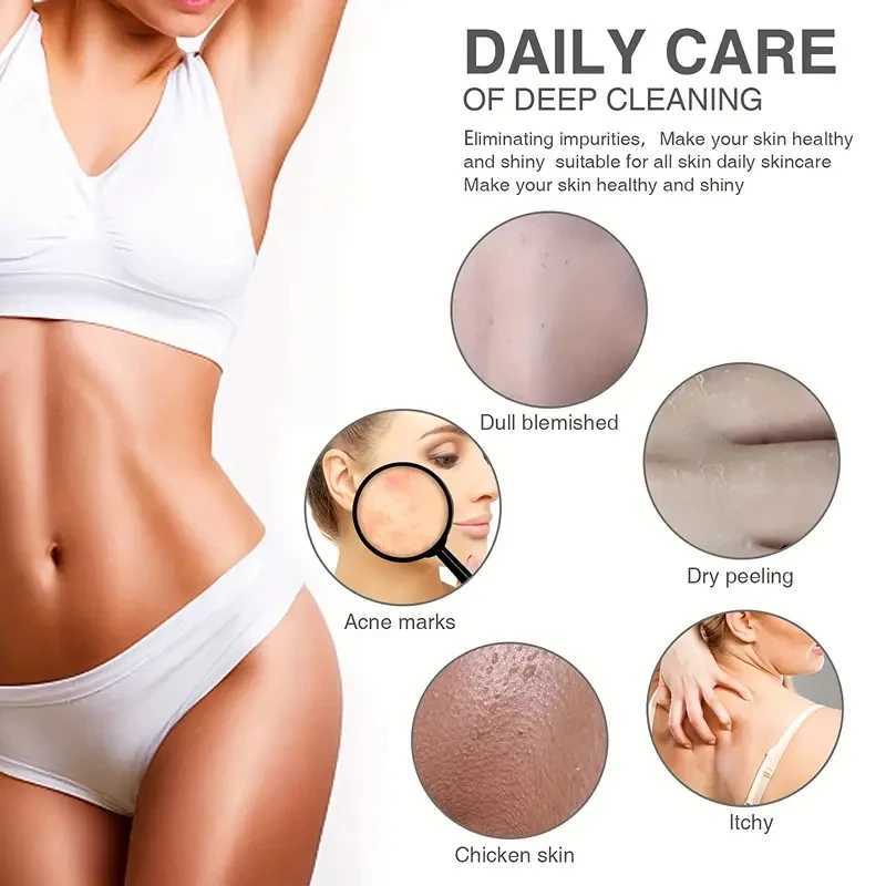 African Net Bath Sponge Gentle Exfoliating Shower Scrubber Body Deep Cleaning Nylon Washcloth 31.5inch for Men Women Smooth Skin R250625