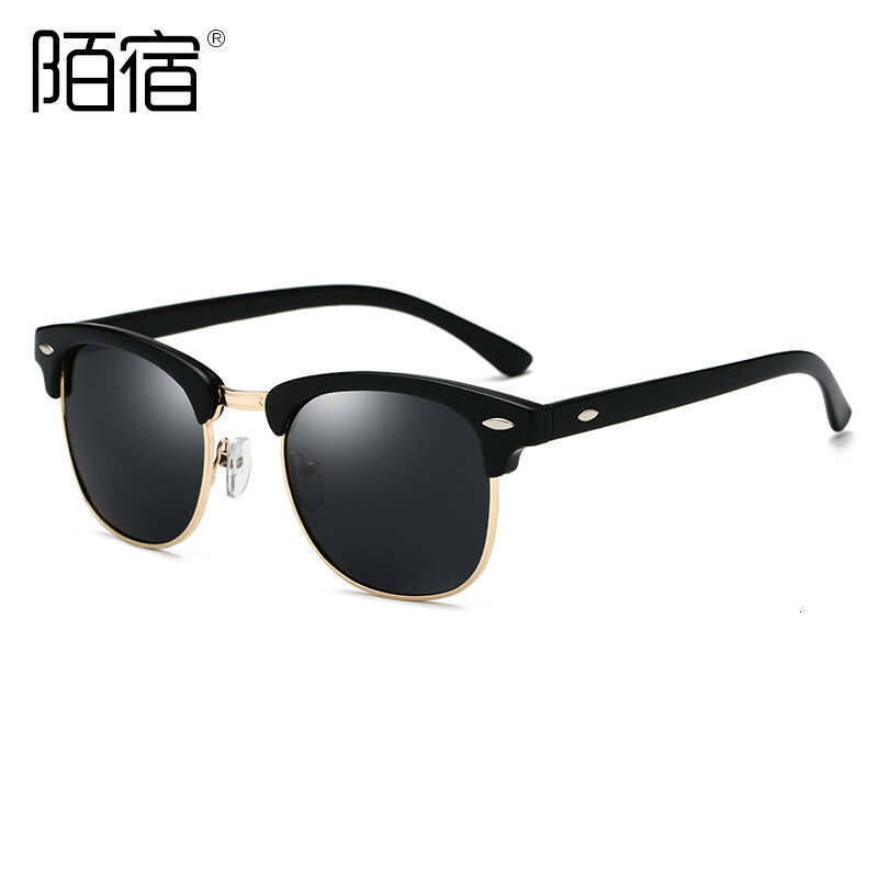 DHCollections Classic Retro Polarized Sunglasses for Men Half Frame UV Protection Driving Eyewear Summer Style