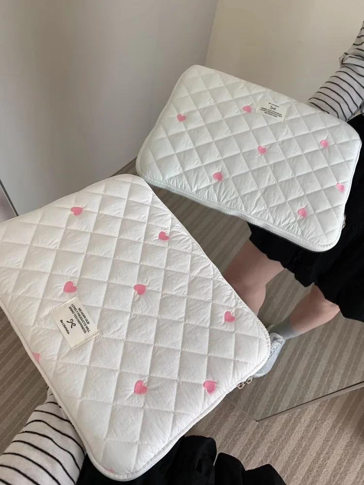 cute Laptop Sleeve Case Bag Portable Computer Cover Bag Tablet Pouch For Ipad 9.7-11 Air Pro 13 14 15 15.6 16 Inch Cover 250624