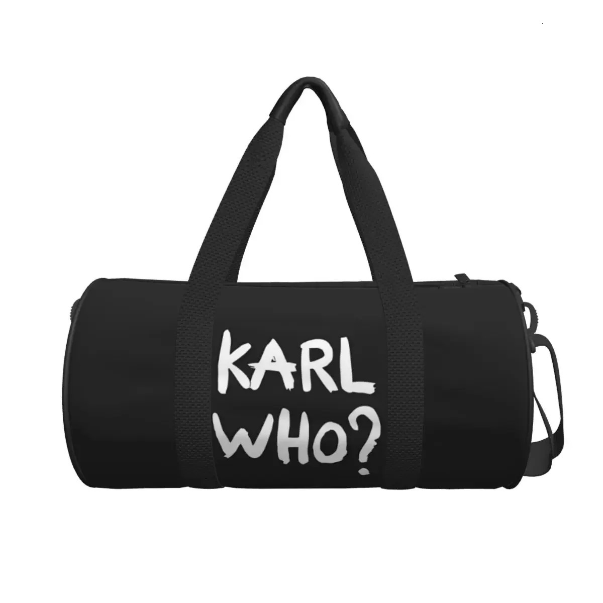 Travel Bag Text Series Gym Bag KARL Who Funny Outdoor Sports Bags Large Capacity Casual Handbag Fitness Bag For Men 250624