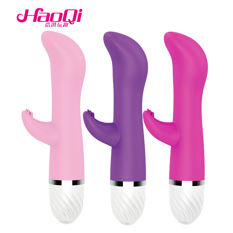 Haoqi Fun Silicone Brush Vibrator Female Masturbator AV Massager Adult Sex Toy