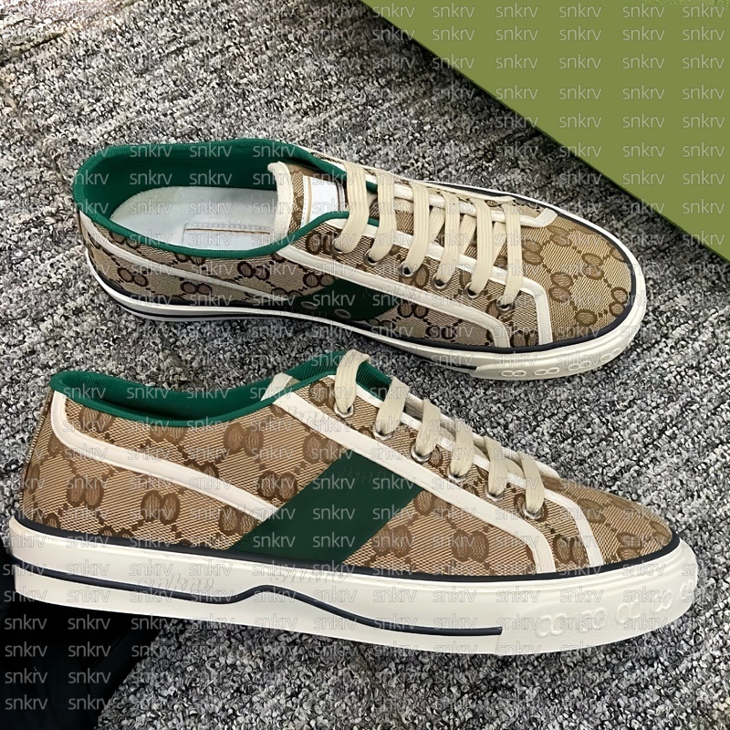 Designer shoes Tennis canvas sneakers casual retro luxury women mens flat shoe embroidery high and low -top breathable classics comfortable size 36-45