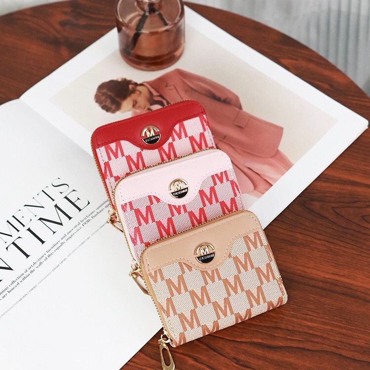 Free Shipping 2025 New Designer Bag Wallet Women Shor New Zipper Coin Purse Simple Fashion Multi-card Slot Card Holder Women Wallet
