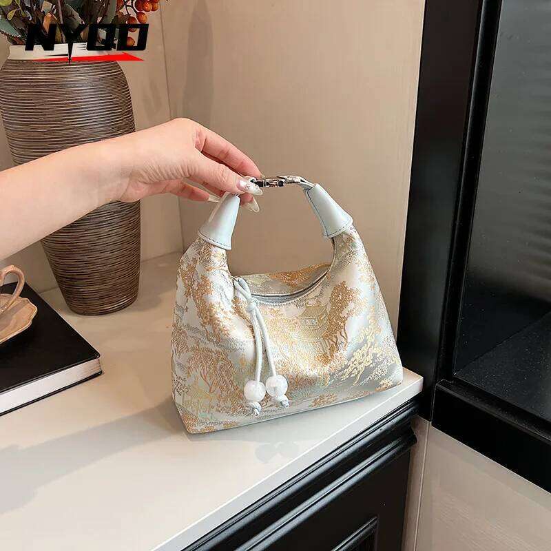 New Chinese Style Wristlet Shoulder Bag Designer Fashion Handbags And Purses Crossbody Bags Women Bolsas De Mujer