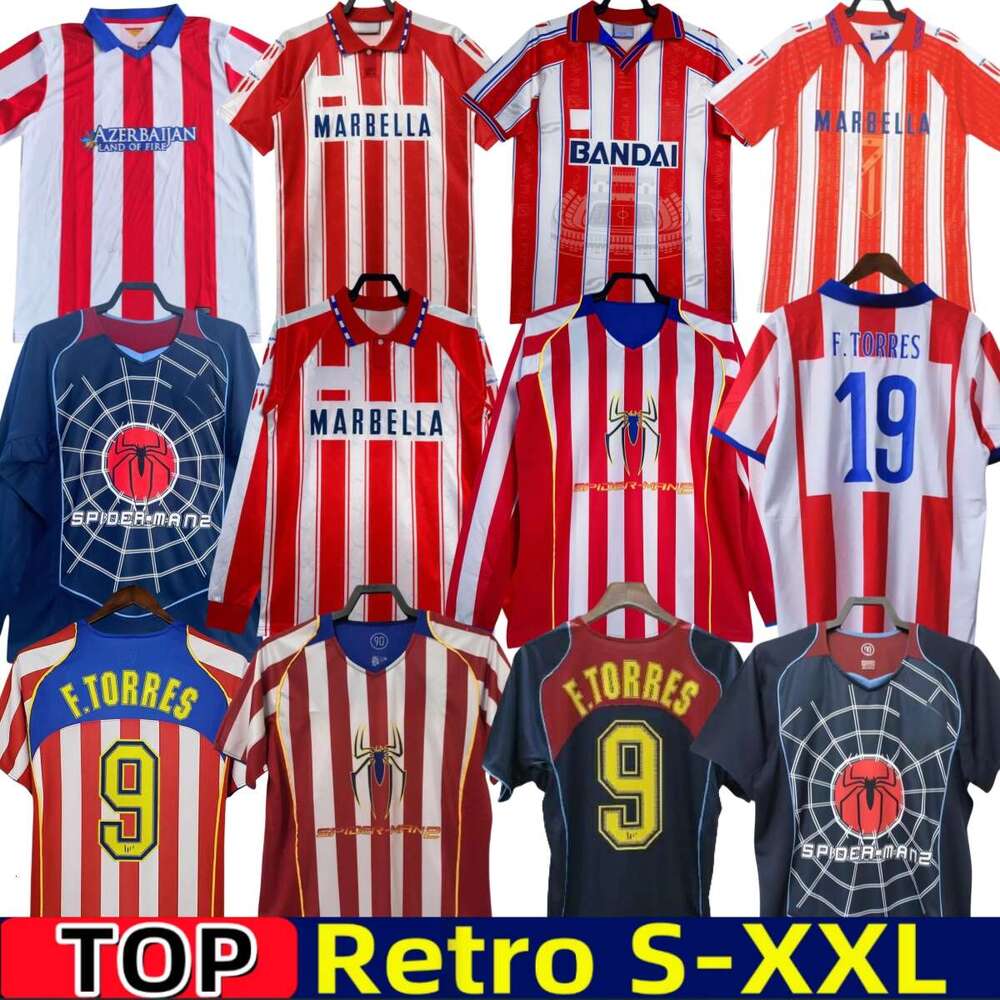 Retro 2004 2005 2013 2014 Atletico soccer jerseys kun Aguero Griezmann MAXI F.TORRES 04 05 10 11 13 14 15 94 95 96 97 Gabi Forlan SIMAO vintage classic